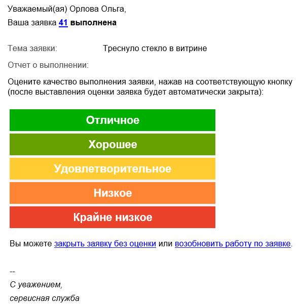 Качество выполненной