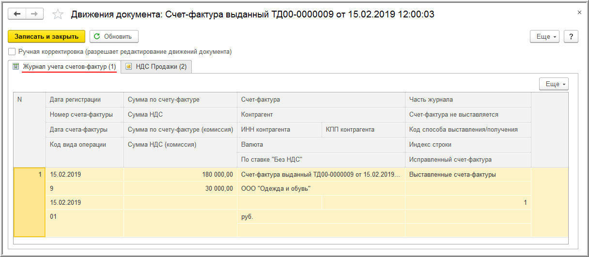 Авансы полученные ндс 20